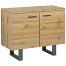 Sideboard heller Holzfarbton 2 Türen TIMBER