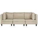 3-Sitzer Sofa Polsterbezug beige FEVIK