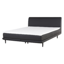 Boxspringbett Kunstleder schwarz 140 x 200 cm MADAME