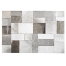 Teppich Kuhfell taupe 160 x 230 cm Patchwork Kurzflor PERVARI