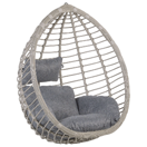 Hängesessel Rattan grau ø 106 cm TOLLO