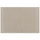 Outdoor Teppich beige 120 x 180 cm geometrisches Muster THANE