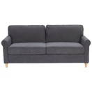 3-Sitzer Sofa Samtstoff grau RONNEBY