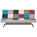 3-Sitzer Schlafsofa bunt Patchwork LEEDS