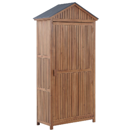 Gartenschrank Akazienholz braun 200 x 100 cm SAVOCA