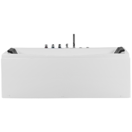 Whirlpool Badewanne weiss mit LED rechteckig 173 x 82 cm MOOR