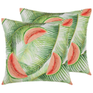 Gartenkissen mit Melonen-Motiv bunt 45 x 45 cm 2er Set LOVOLETO