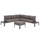 Lounge Set Aluminium 5-Sitzer Auflagen grau FERENTINO