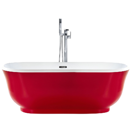 Badewanne freistehend rot oval 170 x 77 cm TESORO