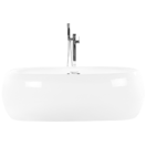 Whirlpool Badewanne freistehend weiss oval mit LED 180 x 100 cm MUSTIQUE