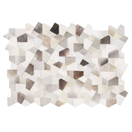 Teppich Kuhfell grau / beige 140 x 200 cm Patchwork Kurzflor VARTO