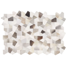 Teppich Kuhfell grau / beige 160 x 230 cm Patchwork Kurzflor VARTO