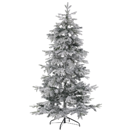 Künstlicher Weihnachtsbaum schneebedeckt 210 cm weiss TOMICHI