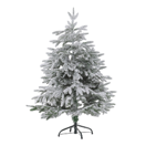 Künstlicher Weihnachtsbaum schneebedeckt 120 cm weiss BASSIE