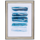 Wandbild mit Rahmen blau maritimes Motiv 30 x 40 cm FERATE