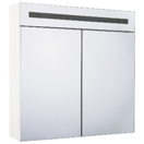 Bad Spiegelschrank weiss / silber mit LED-Beleuchtung 60 x 60 cm JARAMILLO