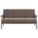 3-Sitzer Sofa Polsterbezug braun Retro-Design ASNES