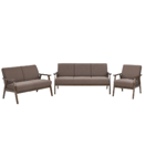 Sofa Set Polsterbezug braun 6-Sitzer ASNES