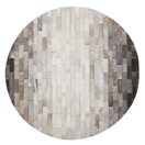 Teppich Kuhfell braun / beige ? 140 cm Patchwork Kurzflor DUTLAR