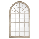 Wandspiegel beige Fensteroptik 77 x 130 cm TREVOL