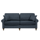 3-Sitzer Sofa Polsterbezug dunkelgrau OTRA