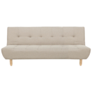 Schlafsofa 3-Sitzer Polsterbezug beige ALSTEN