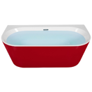 Badewanne rot oval 170 x 80 cm HARVEY