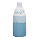 Blumenvase Keramik weiss / blau 30 cm CALLIPOLIS