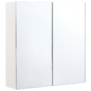 Bad Spiegelschrank weiss / silber 60 x 60 cm NAVARRA