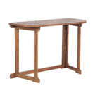 Garten Beistelltisch Akazienholz hellbraun 110 x 47 cm klappbar TREIA