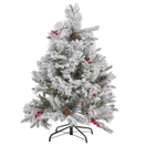 Künstlicher Weihnachtsbaum schneebedeckt 120 cm weiss MASALA