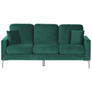 3-Sitzer Sofa Samtstoff smaragdgrün GAVLE