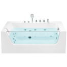 Whirlpool Badewanne weiss Eckmodell 170 x 80 cm links PUQUIO