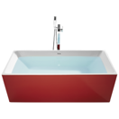 Badewanne freistehend rot rechteckig 170 x 80 cm RIOS