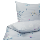 Bettwäsche Set hellblau Baumwollsatin 220 x 240 cm EVERGREEN