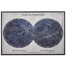 Leinwandbild mit Sternkonstellation 63 x 93 cm blau GRIZZANA