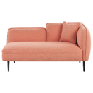 Chaiselongue Bouclé pfirsichrosa rechtsseitig CHEVANNES