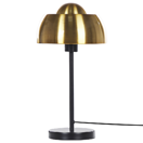 Tischlampe gold / schwarz 44 cm rund SENETTE