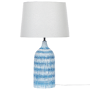 Tischlampe blau 66 cm Trommelform GEORGINA