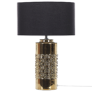 Tischlampe gold 48 cm Trommelform CIMARRON