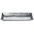 Dekoschale Aluminium silber 34 cm rechteckig TIERRADENTRO