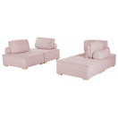 Sofa Set Polsterbezug rosa 4-Sitzer TIBRO