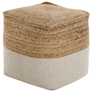 Pouf beige 44 x 44 cm KIRAMA