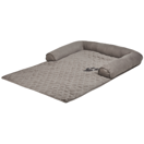 Tierbett Polyester hellgrau 70 x 100 cm BOZAN