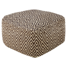 Pouf beige / braun 60 x 60 cm MANISA