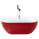 Badewanne freistehend rot oval 150 x 75 cm NEVIS