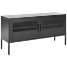 Sideboard Metall schwarz 2 Türen MORLEY