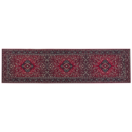 Teppich rot orientalisches Muster 80 x 300 cm Kurzflor VADKADAM