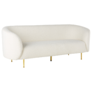 3-Sitzer Sofa Bouclé weiss LOEN