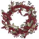 Weihnachtskranz rot / grün mit Beeren ? 40 cm PUROL